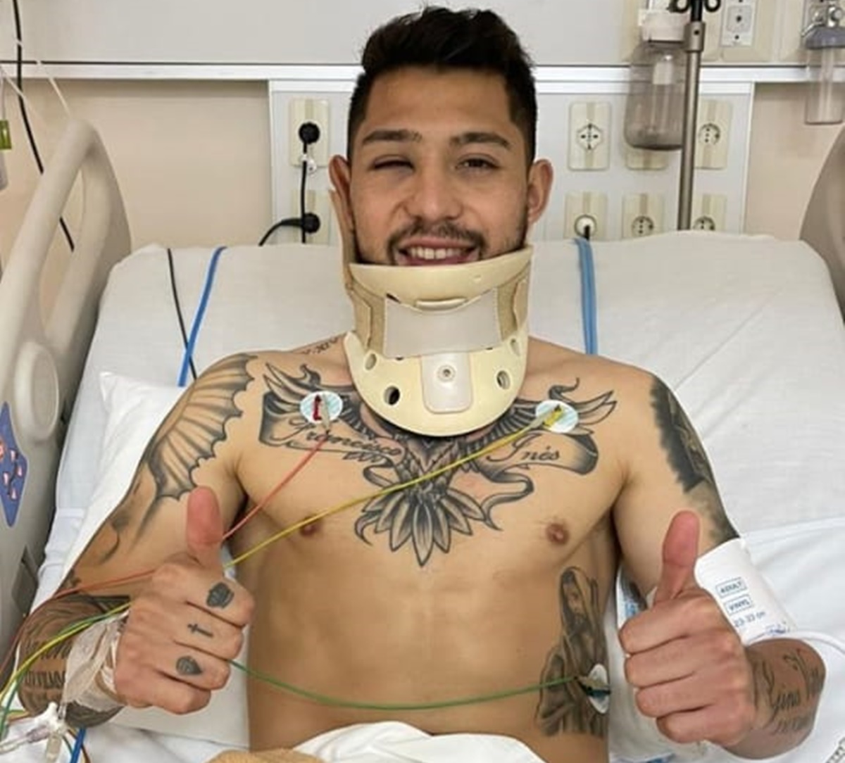 Lateral Salazar do Olímpia no hospital