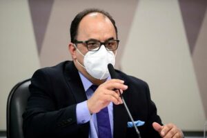 Reverendo Amilton Gomes em depoimento à CPI da Covid (Foto: agência Senado)