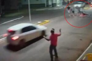 Ciclista é atropelado duas vezes seguidas em menos de dois minutos no MT: vídeo