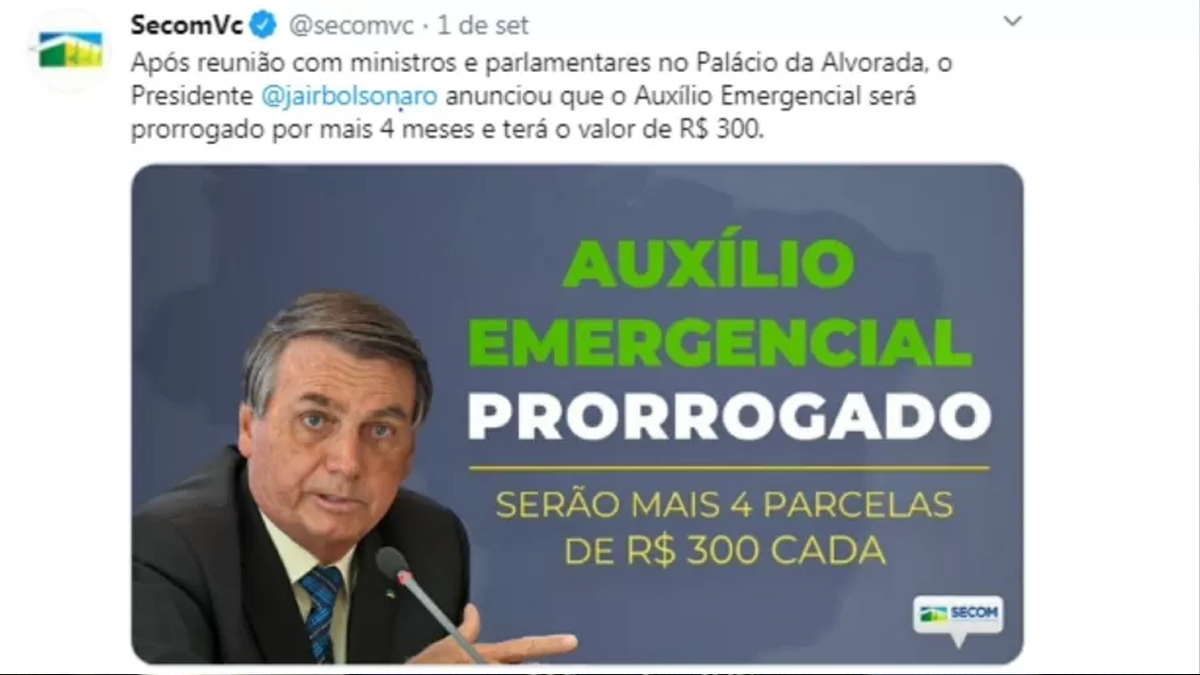 Secom faz promoção pessoal de Bolsonaro e TCU dá advertência