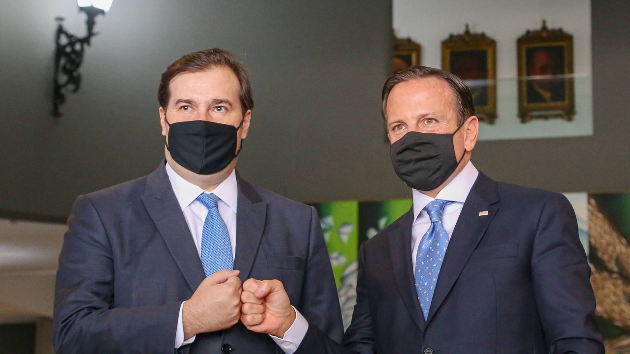Rodrigo Maia e João Doria