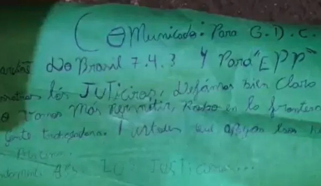 Outros brasileiros são mortos na fronteira com o Paraguai; novo bilhete é achado