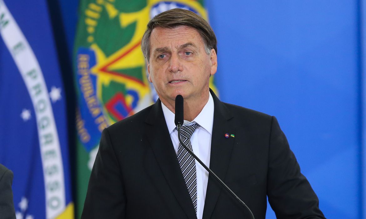 Bolsonaro durante discurso