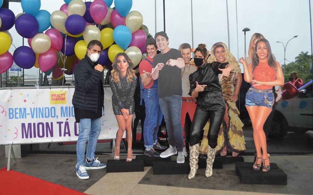 Marcos Mion tem tapete vermelho em recepção na Globo