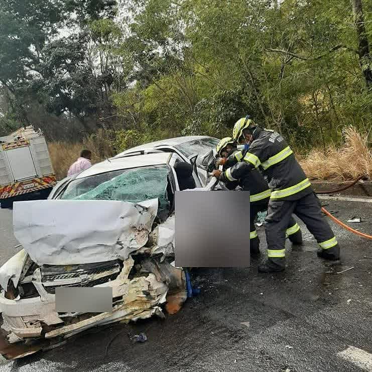 Acidente com vitima fatal na GO-220 (Foto: Corpo de Bombeiros Militar)