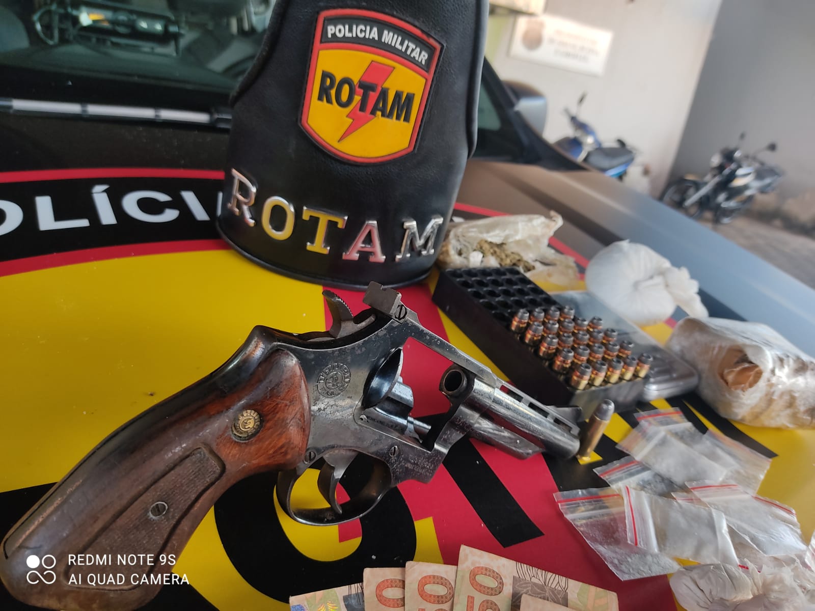 Suspeito de matar porteiro em assalto na GO-040 é preso em Goiânia (Foto: divulgação/ PM)