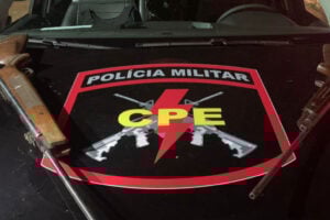 Suspeito de matar cães com tiros de espingarda de pressão é preso em Jataí (Foto: Divulgação - PM)