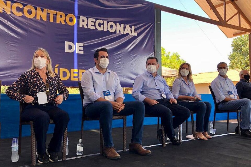Encontro político em Valparaíso - Partido liberal e PSDB falam em união da oposição em goiás para eleição de 2022. Foco é disputa contra Caiado. Marconi Perillo reúne líderes