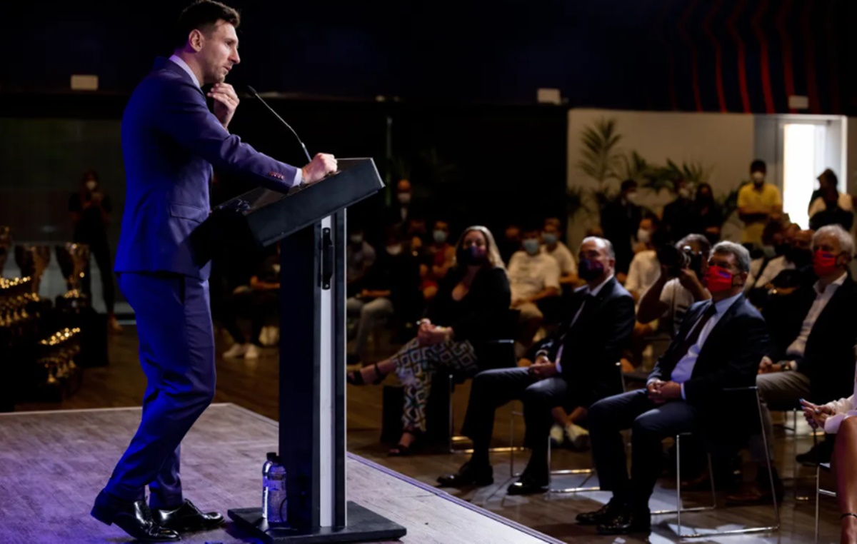 Messi se despede do Barcelona