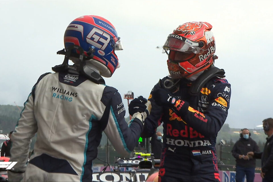 Verstappen e Russell