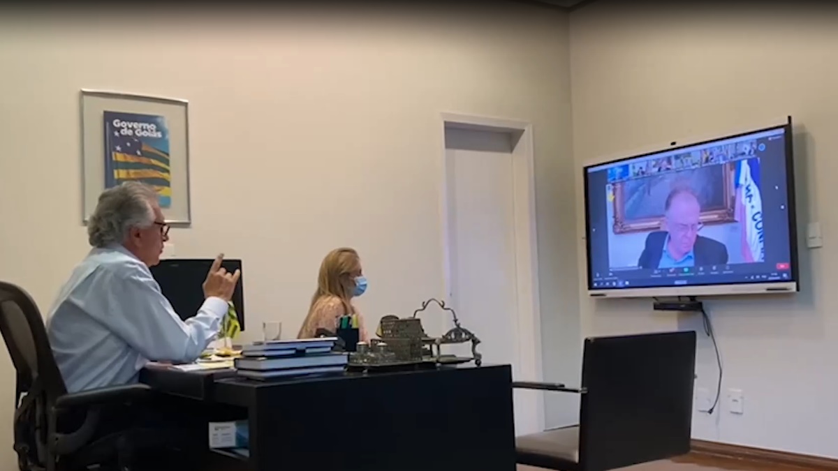 Caiado e demais governadores defendem reunião com Bolsonaro