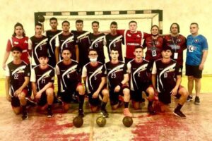 Jogadores da Associação Beta Handebol, de Itumbiara