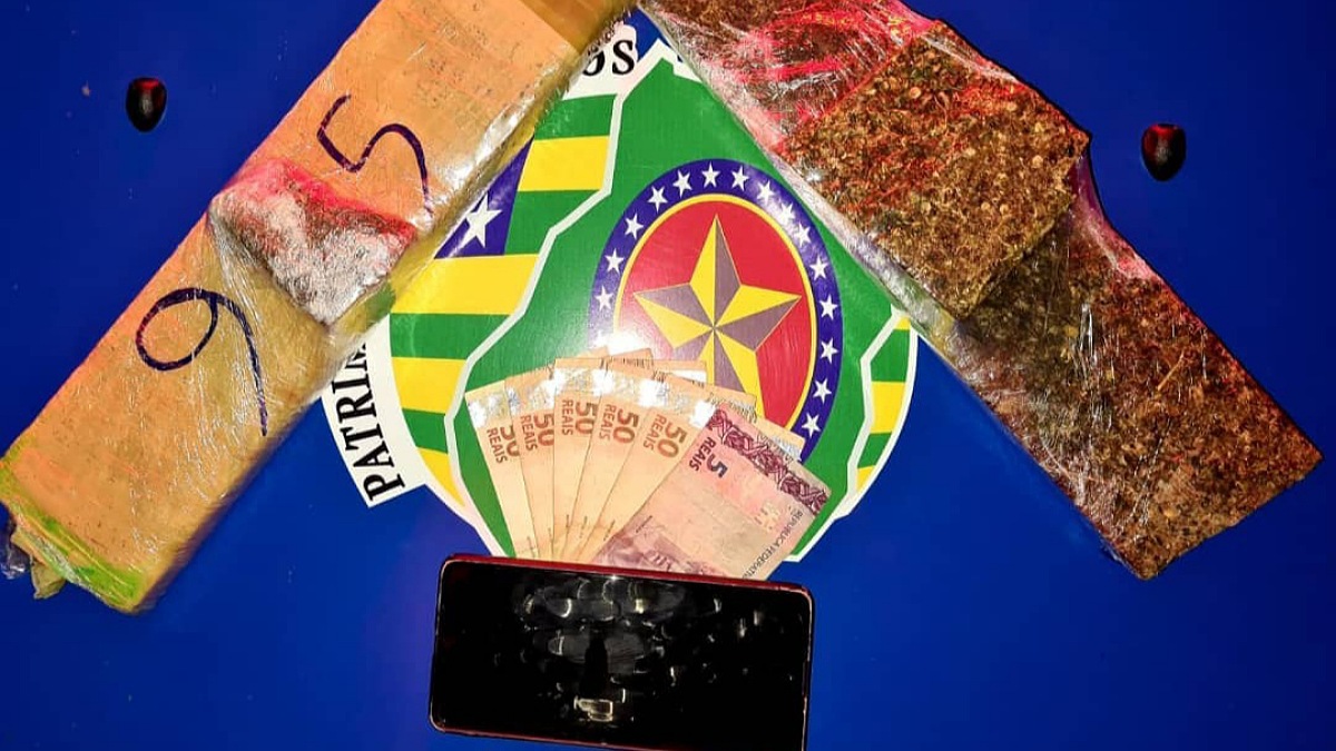 Maconha apreendida em Aparecida