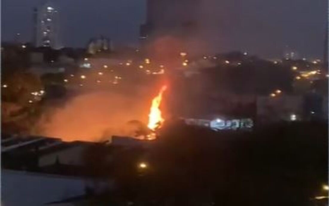 Incêndio em Goiânia atinge bambuzal e faz moradores deixarem suas casas