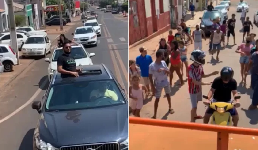 Empresário do MT distribui R$ 10 mil nas ruas e justifica: 'dividir lucro'