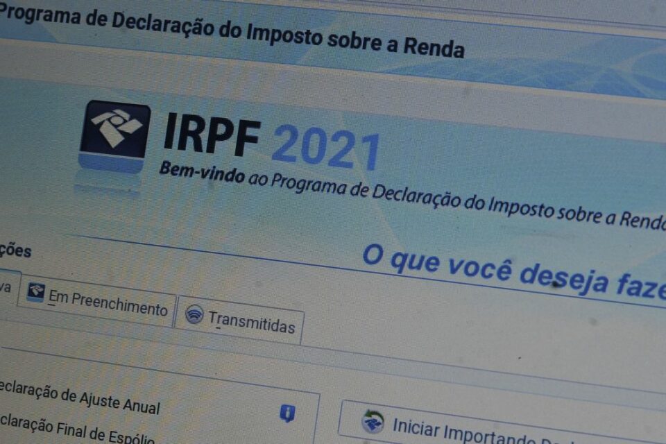 página do imposto de renda