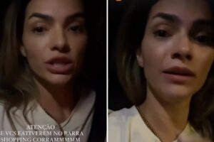 'Estou em choque', afirma Kelly Key após presenciar tentativa de assalto em shopping no Rio