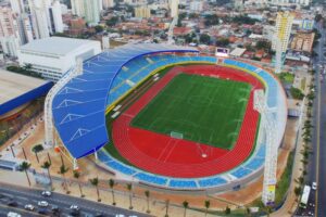 Estádio Olímpico em foto do alto