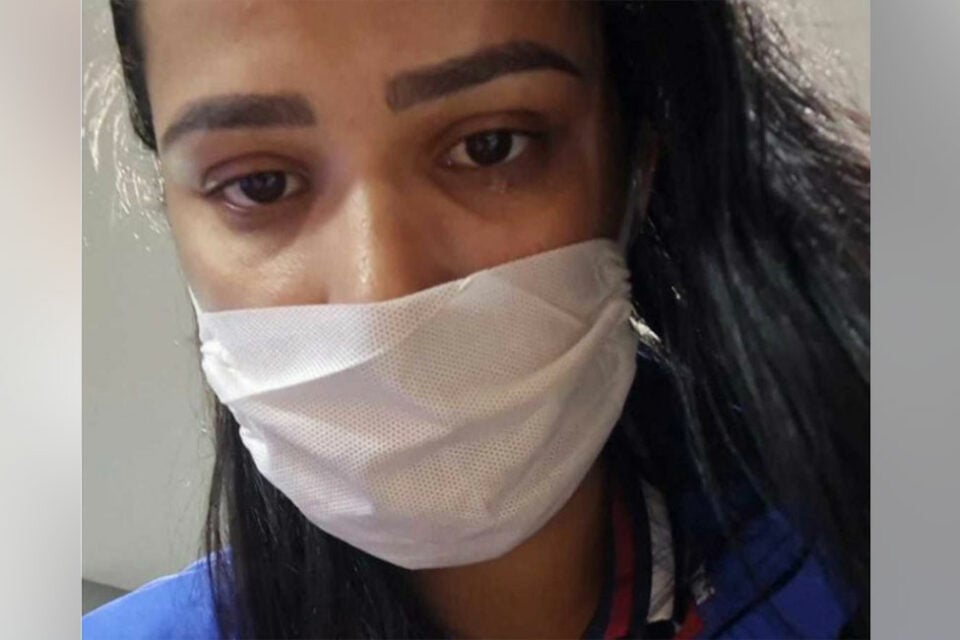 Print de vídeo em que vendedora afirma que foi demitida após denunciar abuso sexual