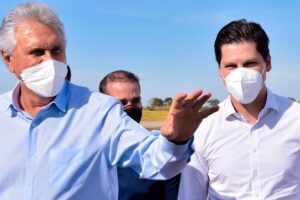 Caiado e Daniel Vilela lado a lado