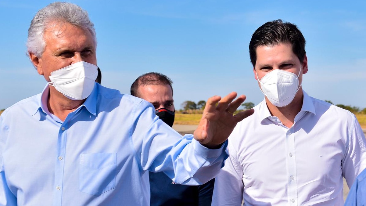 Caiado e Daniel Vilela lado a lado