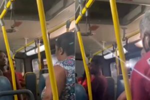 'Me recuso a ser assaltada', diz mulher a ladrão dentro de ônibus do Rio de Janeiro
