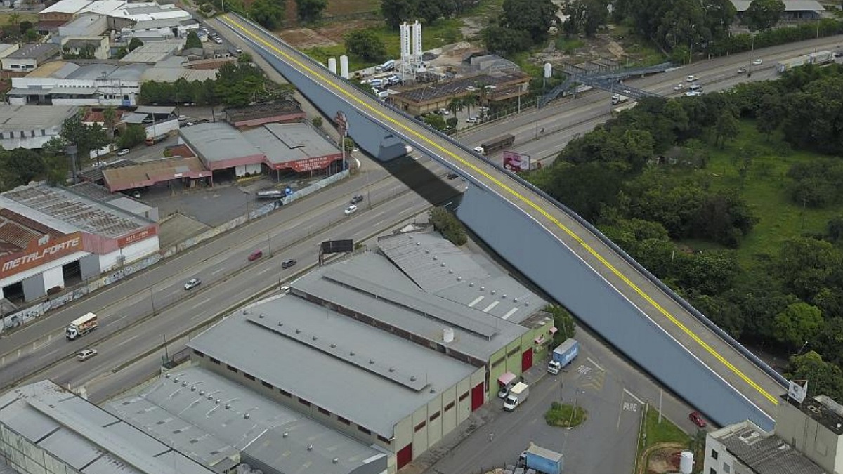 Projeto do elevado na BR-153 em Aparecida de Goiânia