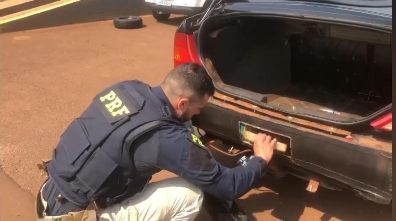 PRF apreende carga de cocaína avaliada em R$ 2,7 milhões em Jataí (Foto: Divulgação PRF)
