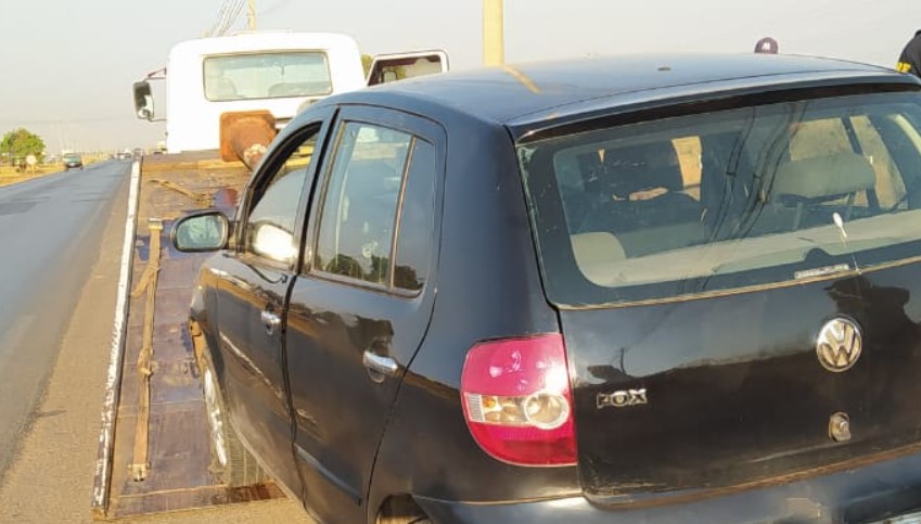 PRF prende motorista que atropelou ciclista na BR-070, perto de Águas Lindas (Foto: PRF)