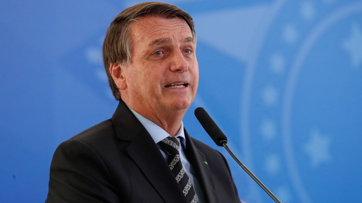 Bolsonaro durante discurso