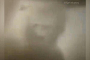 Tempestade forma rosto humano em nuvens e gera medo de bate na web