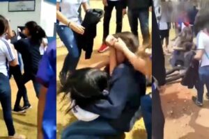 Alunas de escola de Anápolis são filmadas brigando em praça