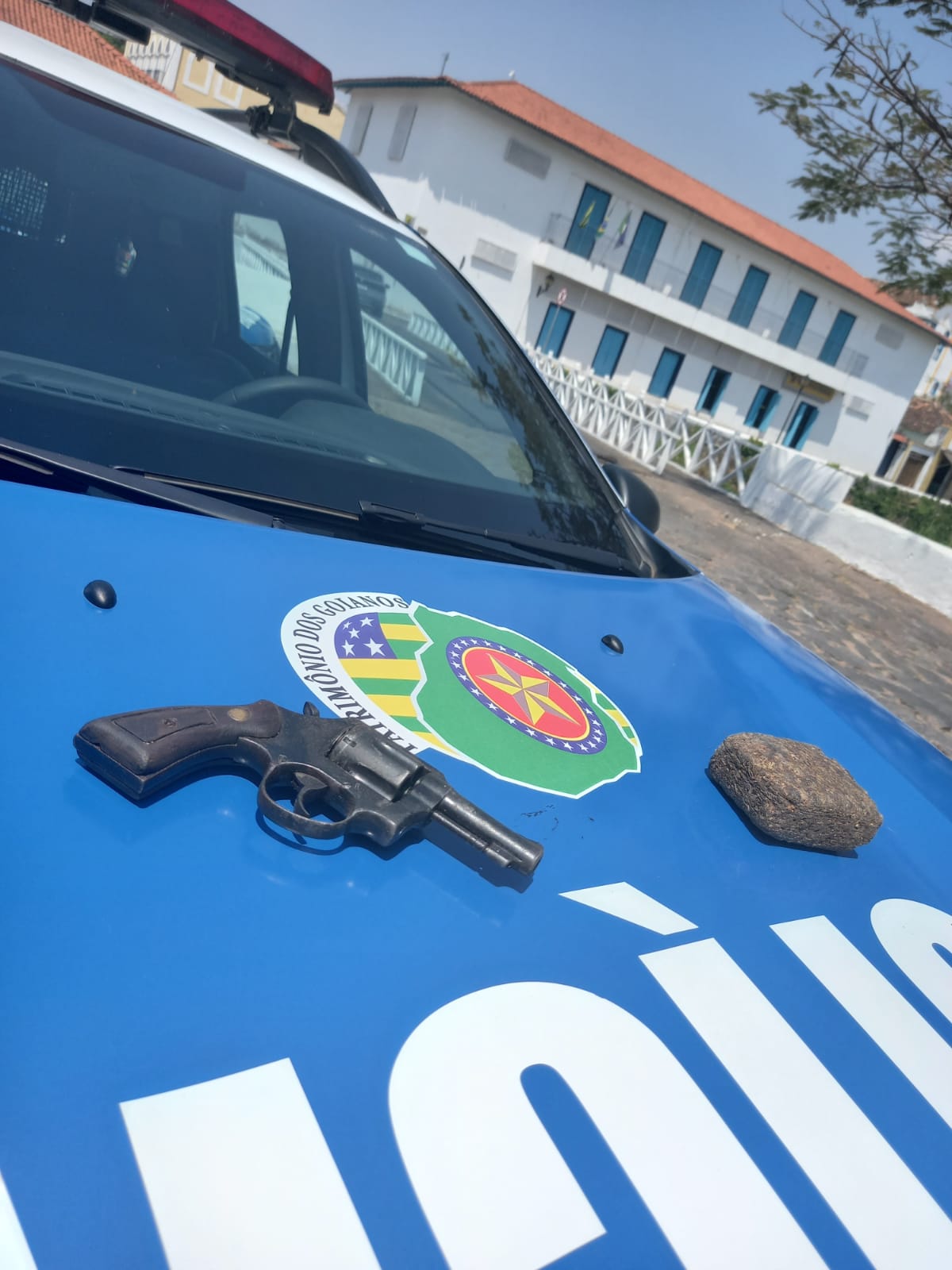 produtos apreendidos pela PM