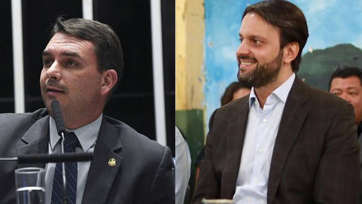 Flávio Bolsonaro se encontra com Baldy por chapa de oposição a Caiado