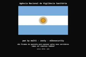 Anvisa tem página hackeada com bandeira da Argentina (Foto: Reprodução)