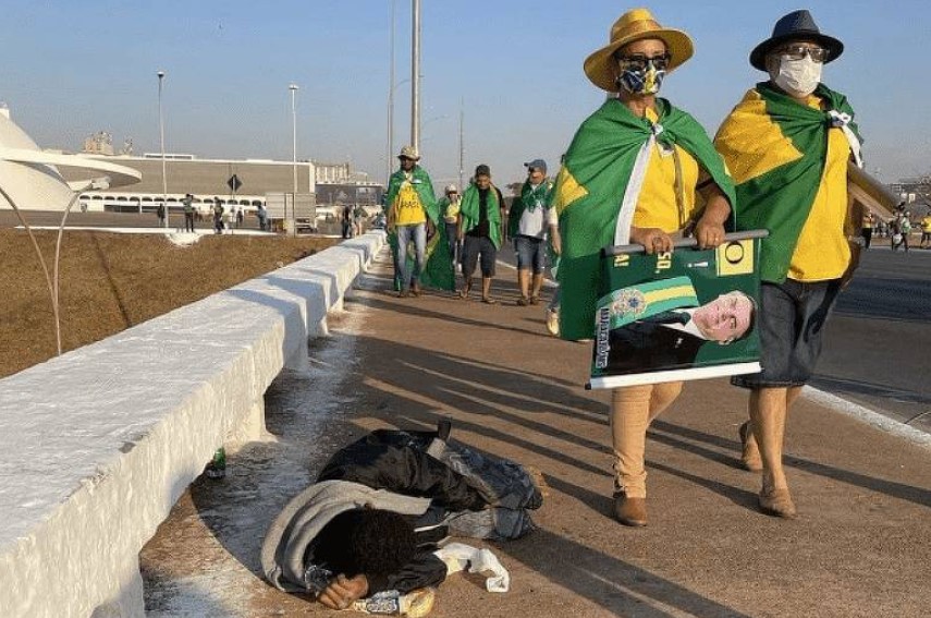 A foto original, clicada por Sarah Teófilo e publicada pelo R7 - Sarah Teófilo - 7.set.2021/Reprodução