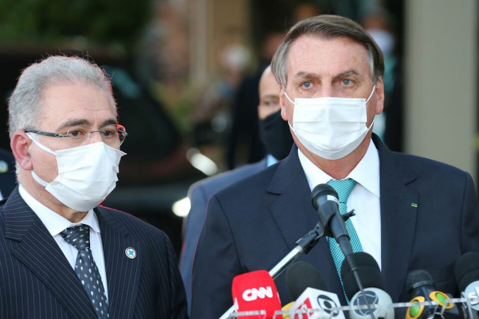 Marcelo Queiroga e Jair Bolsonaro