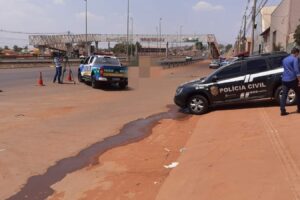 Um motociclista, que não teve o nome revelado, morreu após acidente na GO-060, no Setor Jardim Petrópolis, em Goiânia, neste domingo (12).