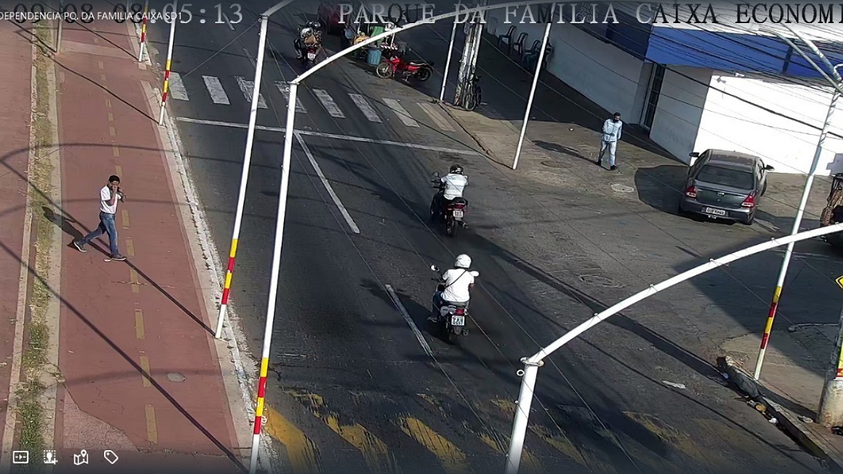 Suspeitos de roubo a banco são presos após serem flagrados por câmeras em Aparecida de Goiânia