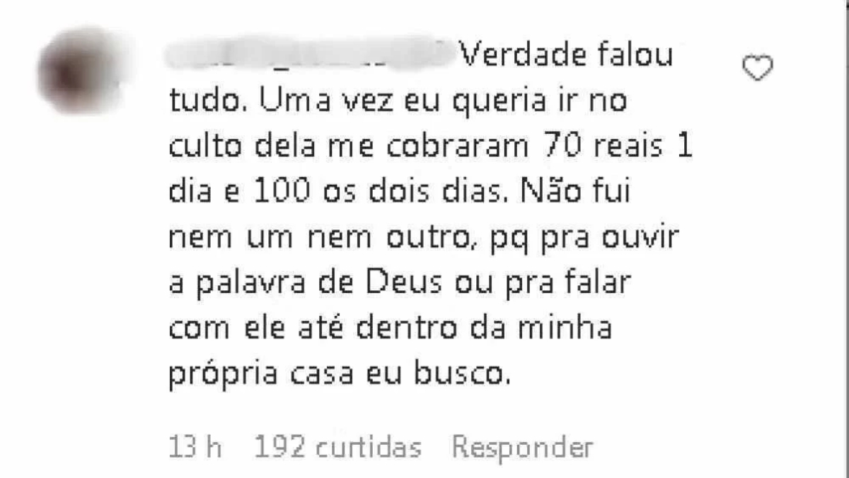 Pastora da Paraíba é criticada por cobrar vaga em culto: "Para a obra de Deus"