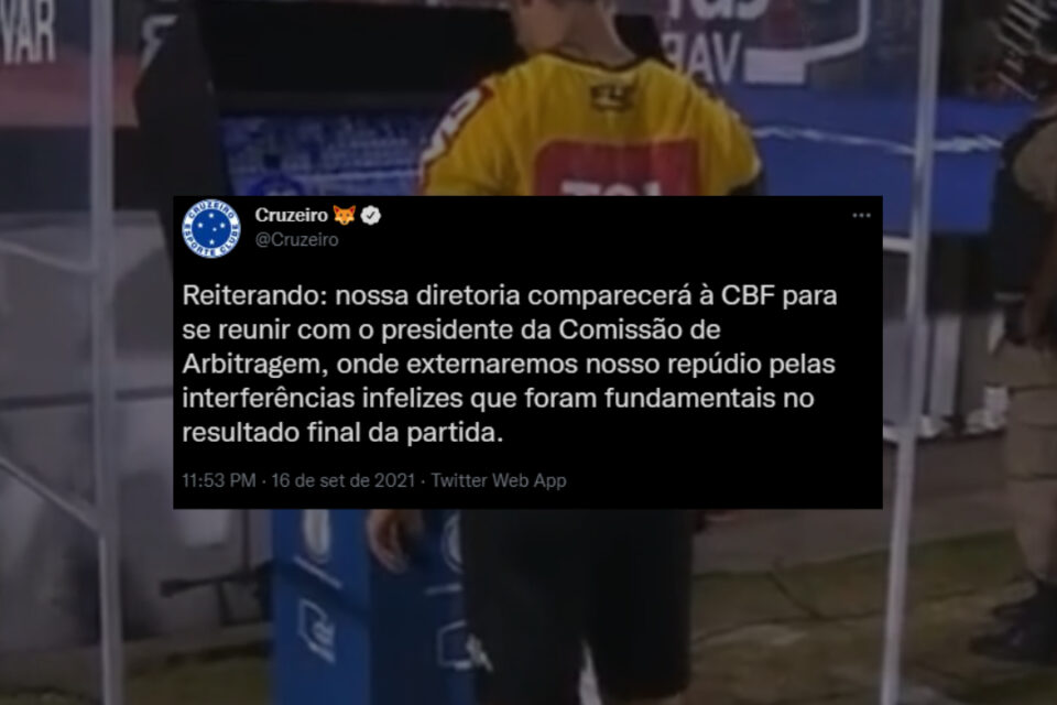 Foto: Reprodução/Twitter Cruzeiro