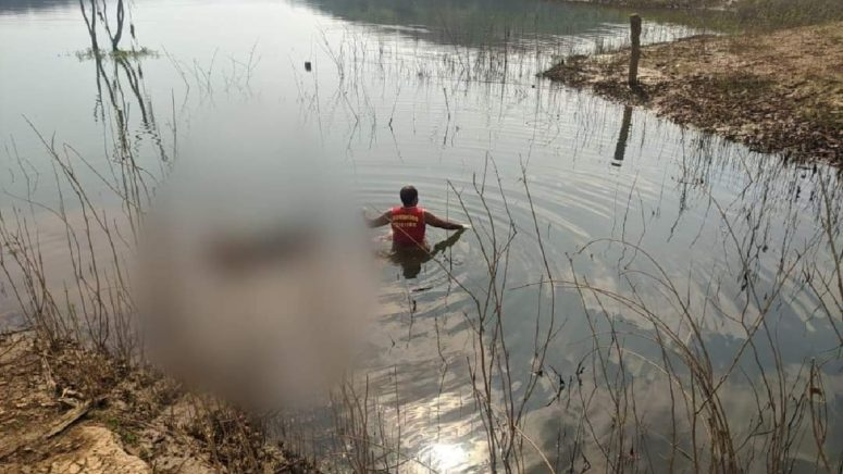 Corpo de rapaz é encontrado as margens do Lago Corumbá em Caldas Novas(Foto: Divulgação/Corpo de Bombeiros de Caldas Novas)