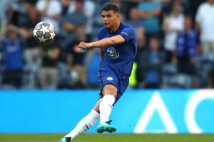 Thiago Silva em jogo pelo Chelsea