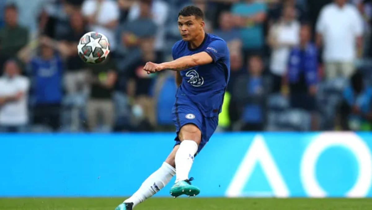 Thiago Silva em jogo pelo Chelsea