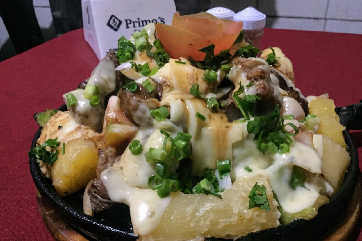 prato na chapa do Primo's Bar