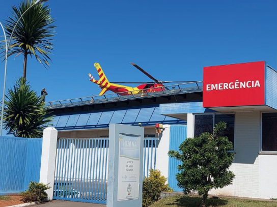 Motorista que teve 80% do corpo queimado em Anápolis é transferido para o Hugol (Foto: Divulgação)