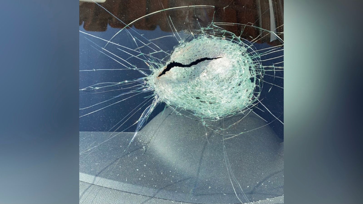 Barra de ferro atravessa carro e motorista escapa ileso na BR-060: "pesa 1 kg"