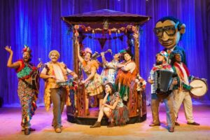 Elenco do espetáculo "Os Quatro Cantos de Elpídio"