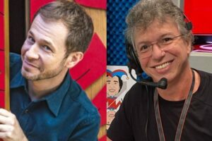 Tiago Leifert Ícaro Silva Polêmica começou quando ator chamou BBB de "entretenimento medíocre". Boninho defende Tiago Leifert em briga com Ícaro Silva