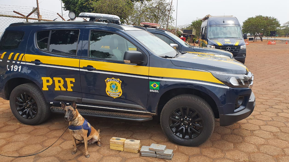PRF encontra 11,4 kg de pasta base de cocaína em veículo em Planaltina, DF